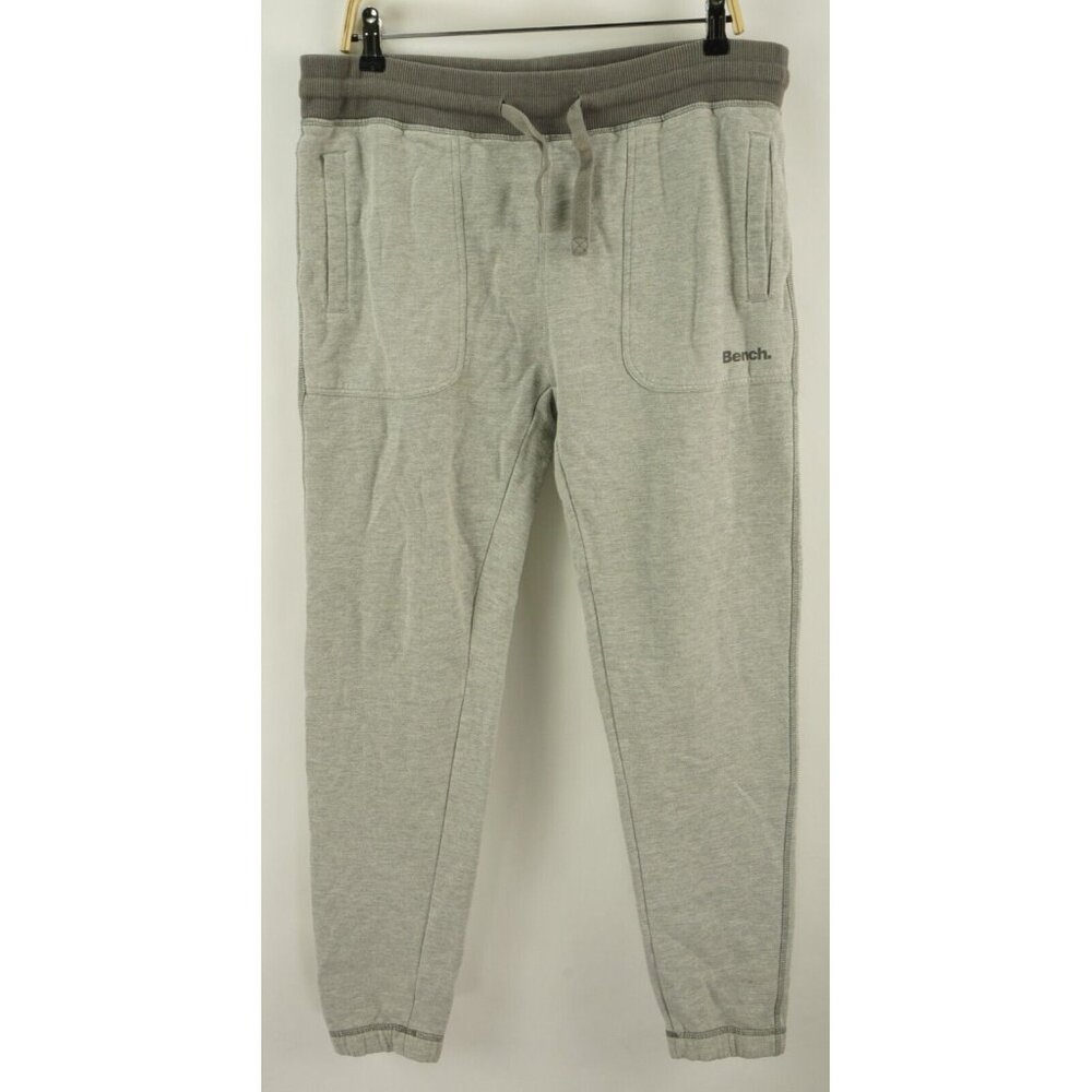 Bench. Mens Medium x 30 Drawstring Adjustable Gray Terry Cotton Jogger Sweatpant